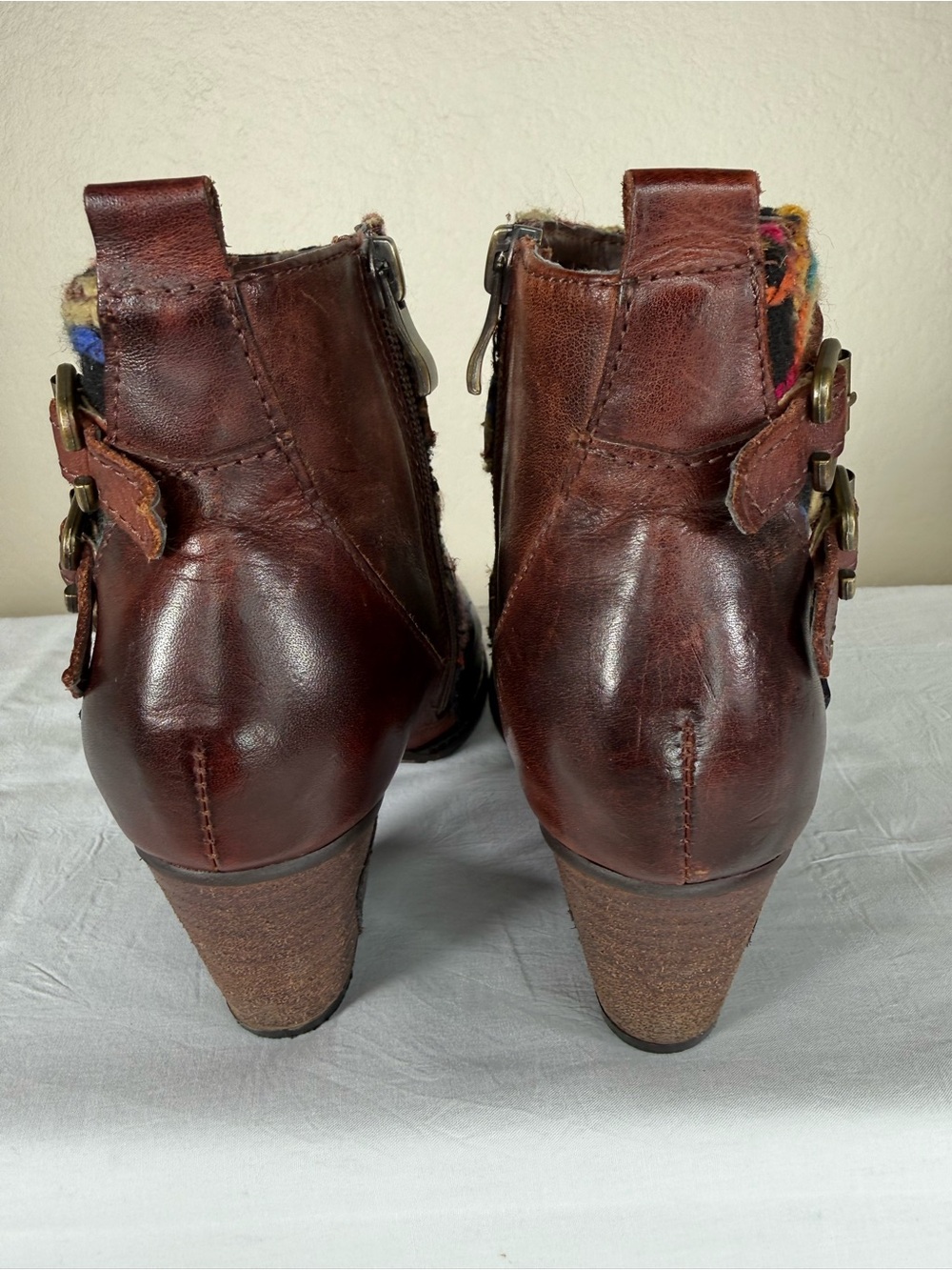 L'Artiste Spring Step Redding Colorful Embroidered Heeled Ankle Boots Booties 37 - Picture 9 of 16
